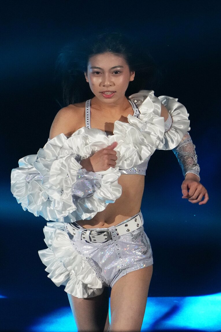 走ってリングに向かう心希　©Masashi Hara