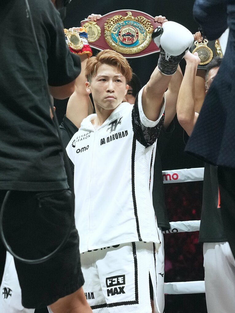 試合開始のゴングを待つ井上尚弥　©Naoki Fukuda