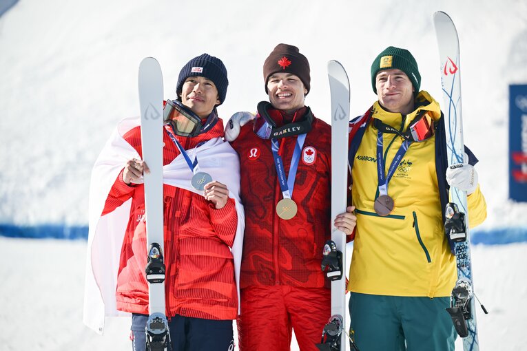 「パパ友表彰台」の3人　©Nanae Suzuki/JMPA