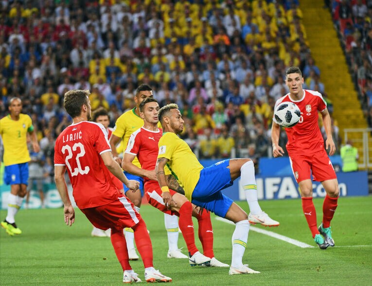 ブラジルvsセルビアはW杯2大会連続のカードになった　©Getty Images