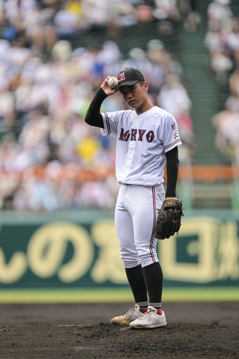 広陵の２年生エース・高尾響　©︎Nanae Suzuki