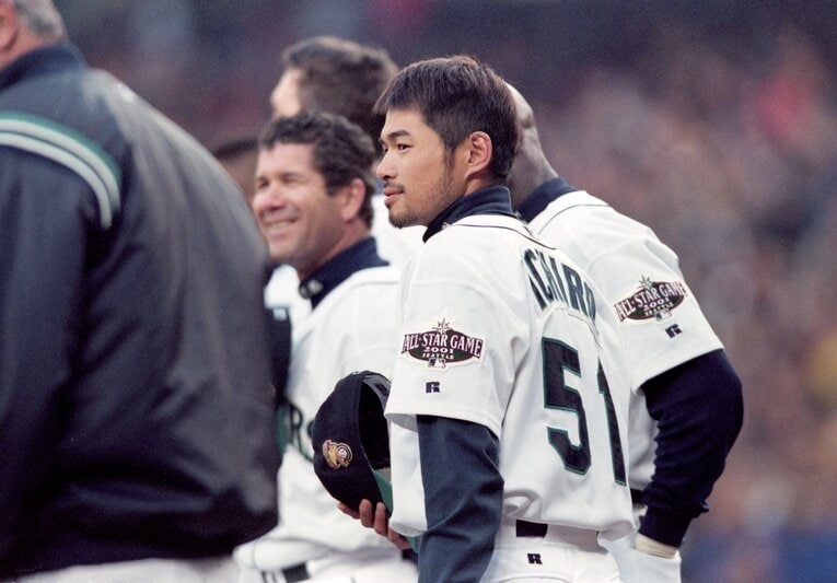 メジャー1年目のイチロー　©JIJI PRESS