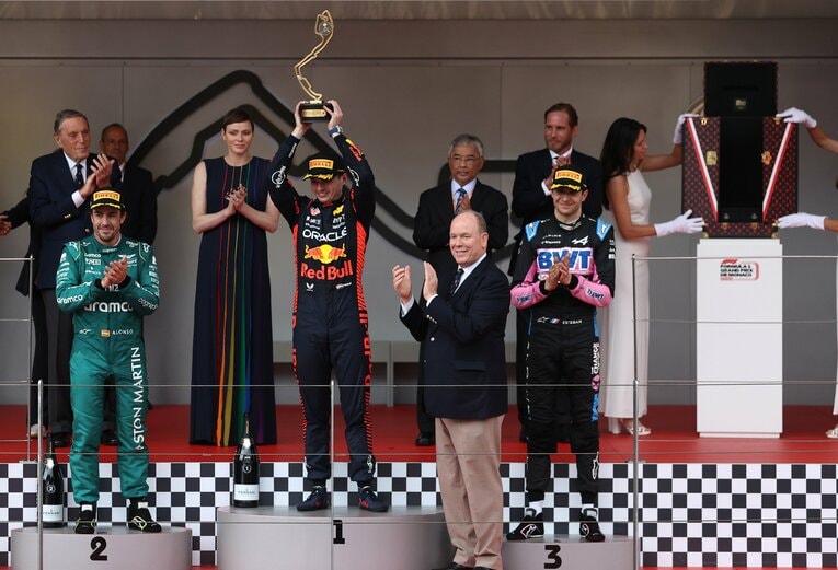 モナコGPのフェルスタッペン　©Getty Images / Red Bull Content Pool