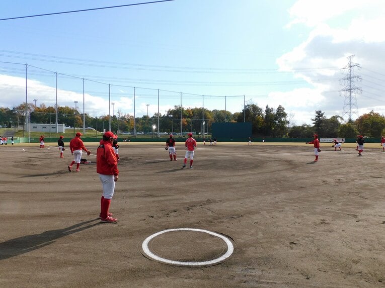 トヨタ自動車野球部のグラウンド　©Jun Aida