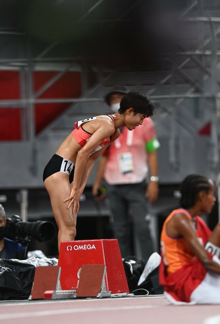 【東京五輪】1万ｍで7位に入り、日本勢25年ぶりの五輪入賞を果たした廣中　©JMPA