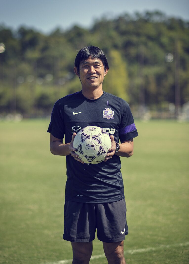 ミシャの後継者として広島に戻ってきた森保監督（2013年）©︎Takuya Sugiyama