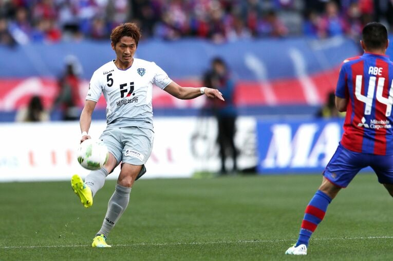 アビスパ福岡時代の實藤友紀（2016年）©︎Kiichi Matsumoto