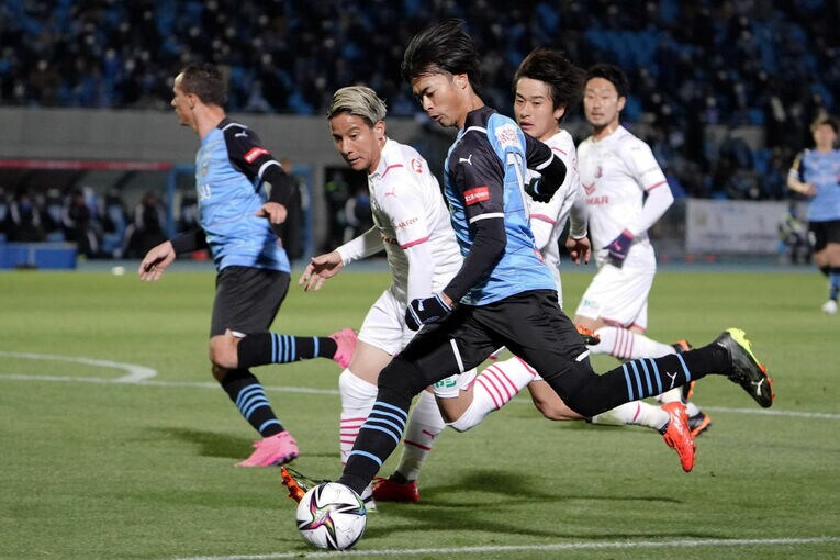 21年3月セレッソ大阪戦での三笘薫　©Getty Images