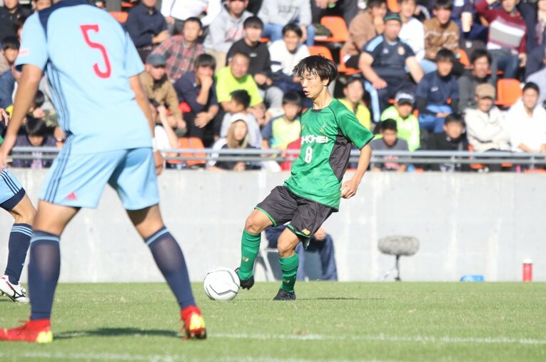 技巧派チーム同士の対戦となった昌平vs.興國は、1回戦の最注目カードだ。昌平は2年生須藤と鎌田大地の弟・大夢（写真）がカギを握る。 ／ photograph by Takahito Ando