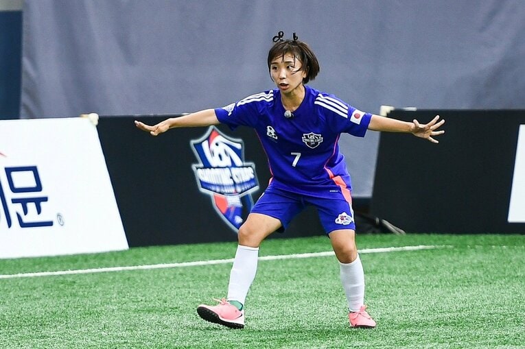 走れるディフェンダー高橋　©Narumi Takahashi