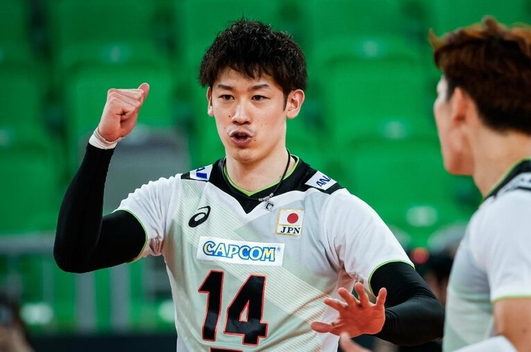 男子バレー世界選手権・決勝トーナメント1回戦で、強豪フランスと激闘を繰り広げた日本代表。イタリアへ旅立つ前に、キャプテン石川祐希に試合を振り返ってもらった ／ photograph by FIVB