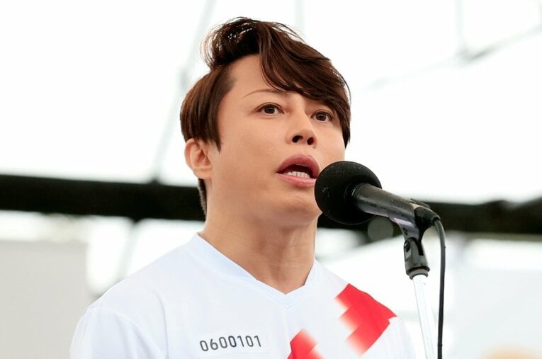 近江・山田の打席で流れたT.M.Revolution『HOT LIMIT』。その裏側で…（写真は東京五輪・聖火リレー時のもの） ／ photograph by JIJI PRESS