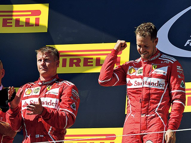 ファンの心をつかんだライコネンのチームプレイ。～ベッテルを支え