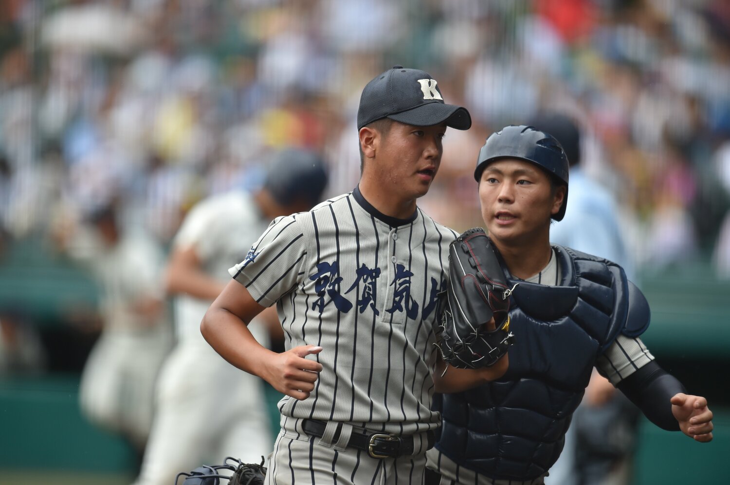 敦賀気比高時代にはエースとして全国制覇も達成した　©BUNGEISHUNJU