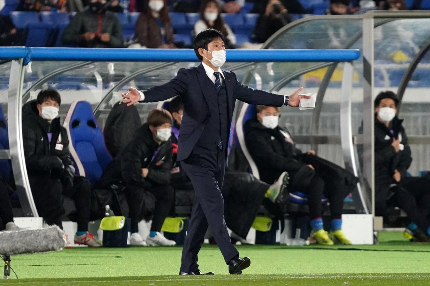 森保監督が重要視する「主体性」「自主性」が実った©Etsuo Hara/Getty Images