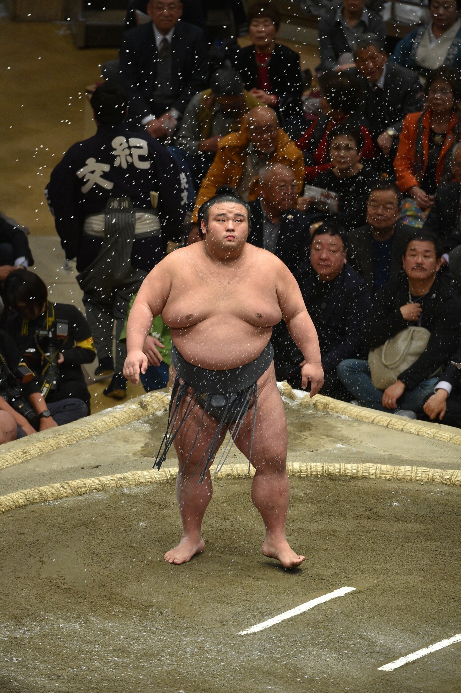 九州場所、照ノ富士を1敗（10日目終了時点）で追う大関貴景勝（写真は2019年撮影）　©JMPA