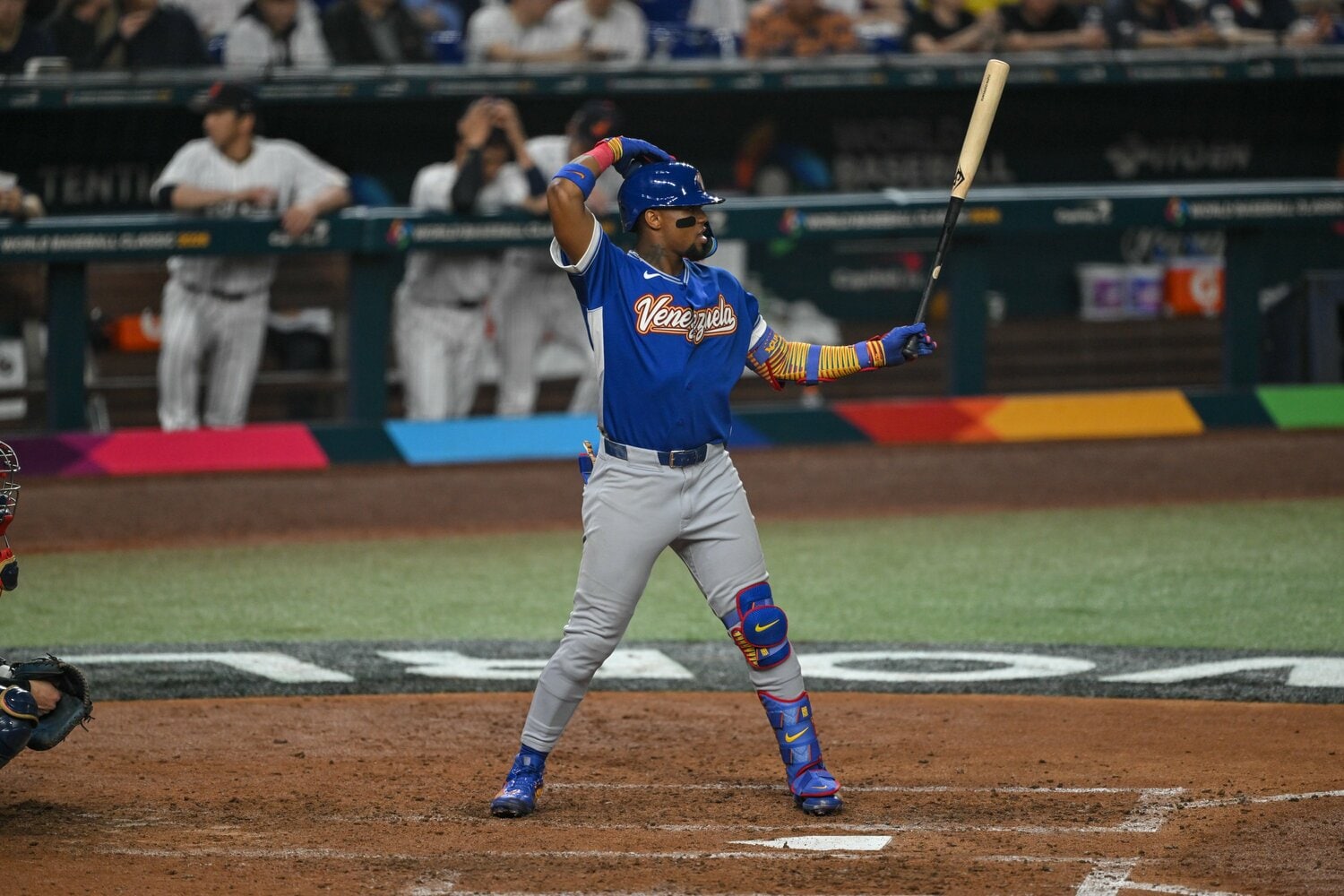 ベネズエラもロナルド・アクーニャJr.をはじめ、一線級のメジャーリーガーをスタメンに並べていた　©Nanae Suzuki