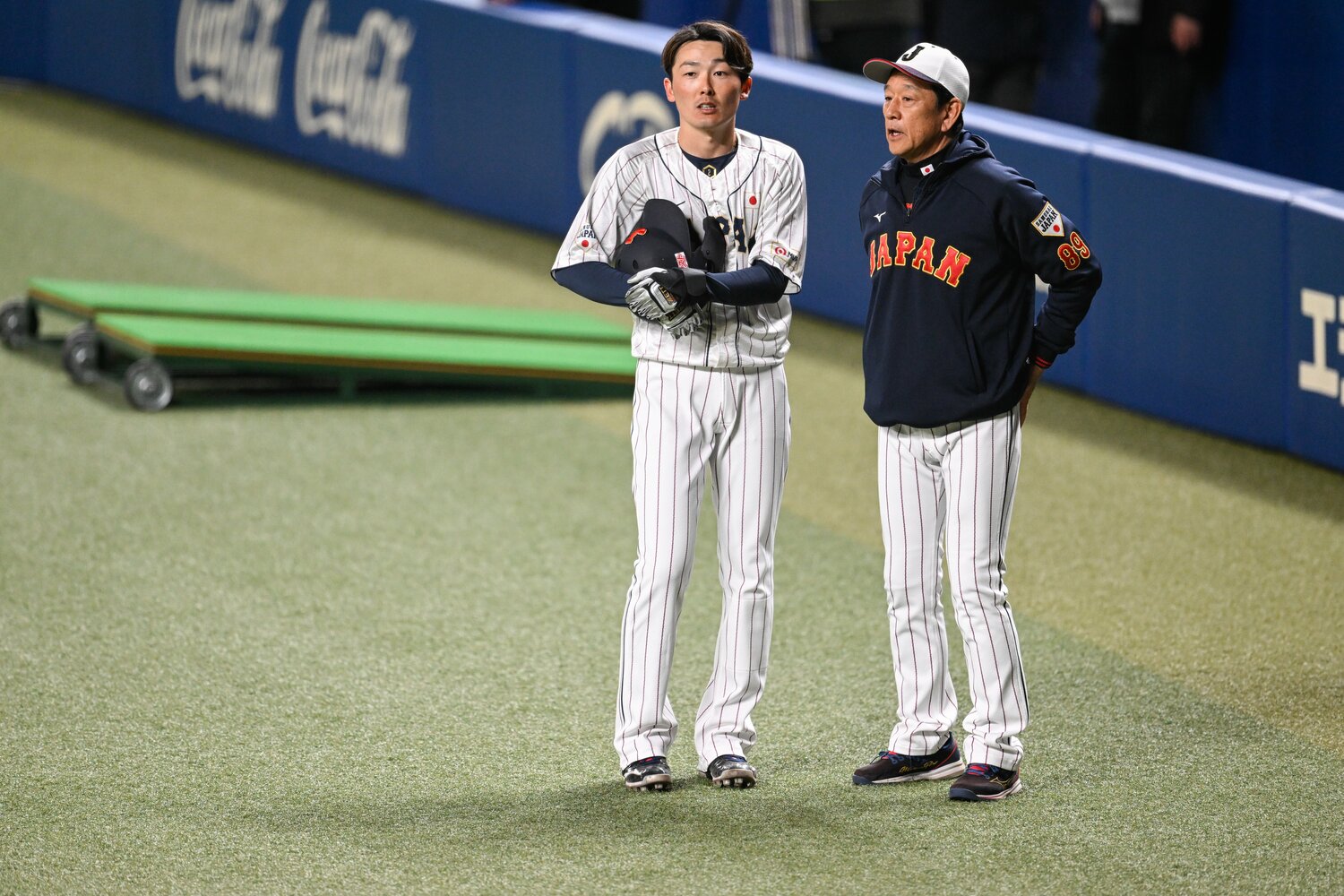 源田と栗山監督 ©Nanae Suzuki