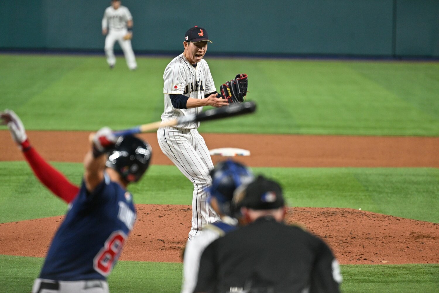 WBCアメリカ戦での戸郷　©Naoya Sanuki
