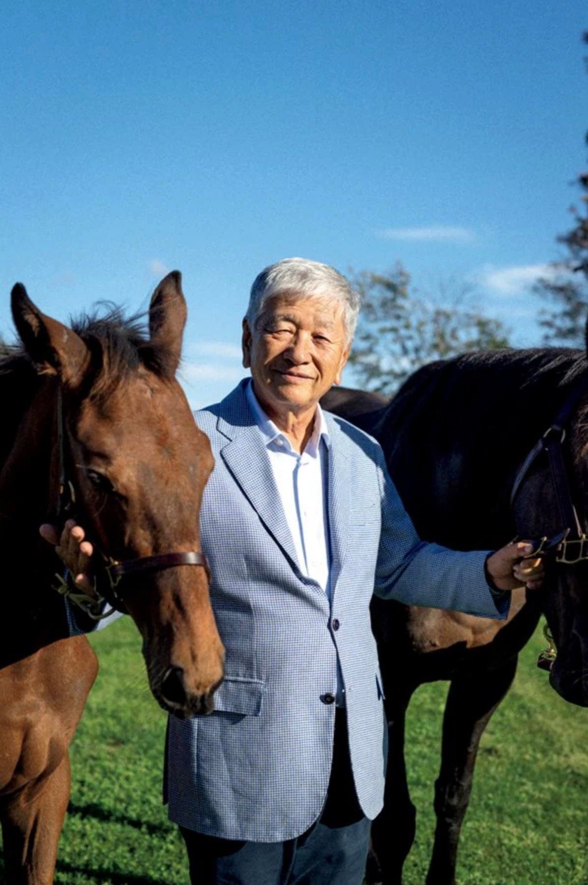 吉田照哉(よしだ・てるや)1947年11月12日生、千葉県出身。'94年、父の後を継いで社台ファームの代表に就任。よく南米の牝馬を買い、最近購入した馬については「チリも積もれば山となる」と笑うダジャレ好きの一面も ©Asami Enomoto
