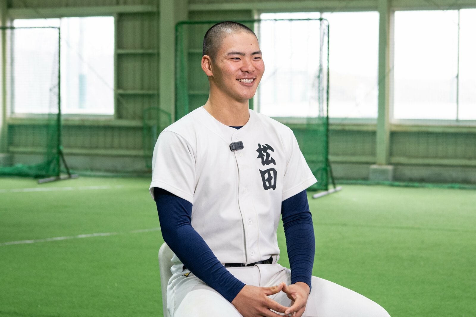 1年時は学年キャプテンも務めた松田選手　©Nanae Suzuki