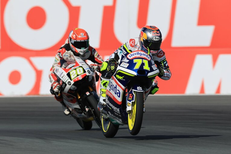 オランダGPでトップを快走する佐々木歩夢　photograph by Satoshi Endo