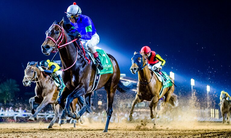 パンサラッサが制したサウジカップのゴール前写真　©Sipa USA/JIJI PRESS