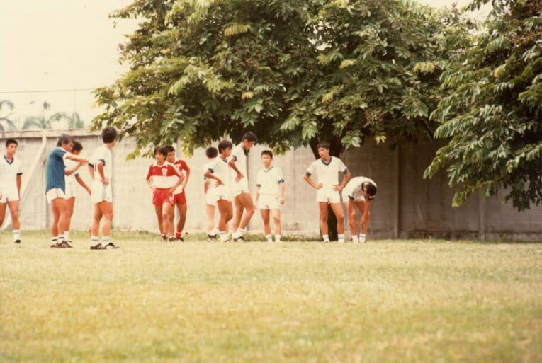 ジュニアユース日本代表（現U-15）の合宿風景（写真：本人提供）