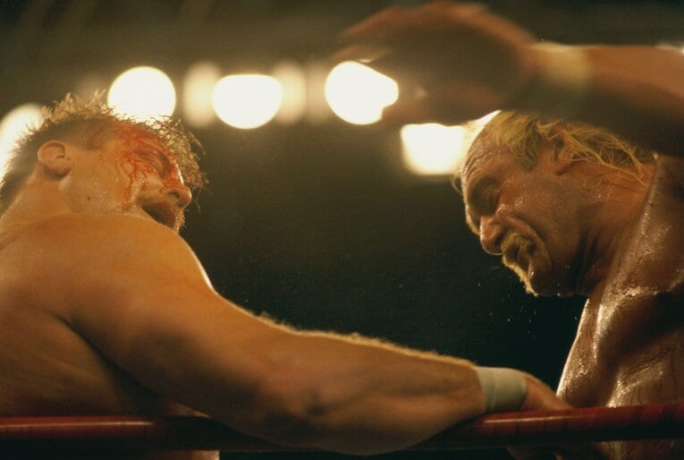 1990年WWF日米プロレスサミット　ハルク・ホーガン対スタン・ハンセン　©Naoya Sanuki