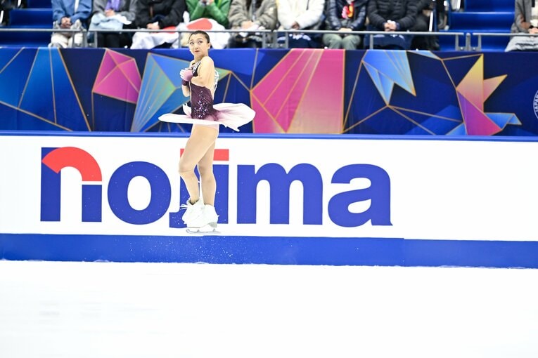 NHK杯で圧巻の演技を見せ、優勝を果たした坂本花織　©Asami Enomoto
