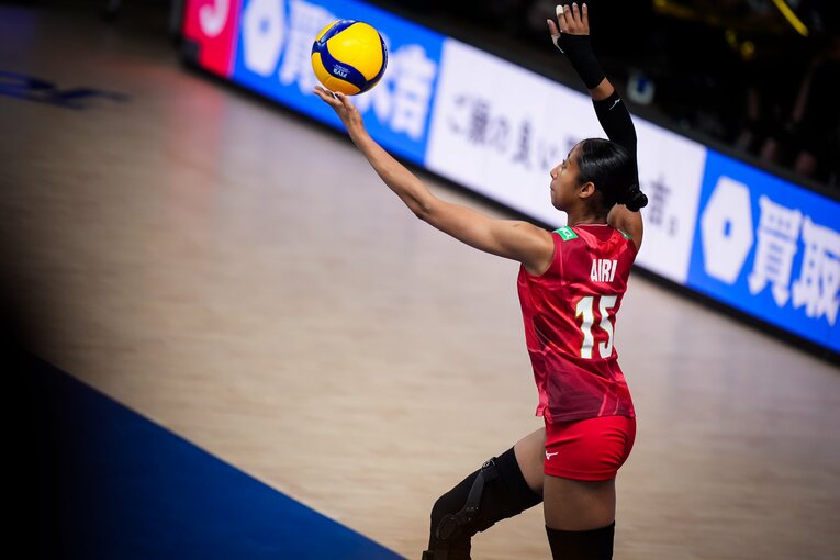 宮部藍梨（VNL韓国戦）©︎Volleyball World