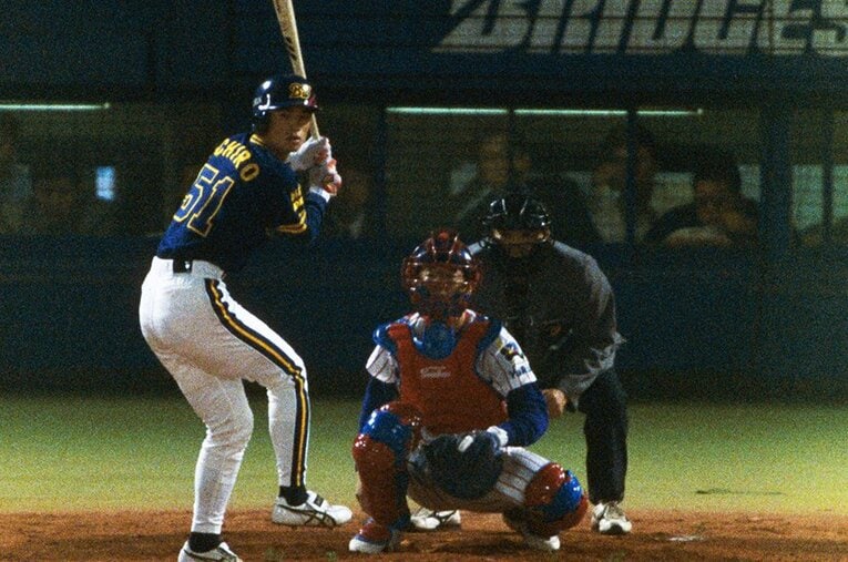 1995年の日本シリーズは「イチローvs古田敦也・野村ID野球」という側面で注目された ／ photograph by Sports Graphic Number