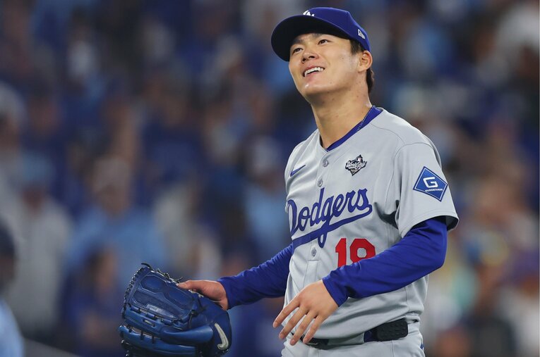 ドジャース2年目、米国での評価も急上昇した山本由伸 ／ photograph by Getty Images