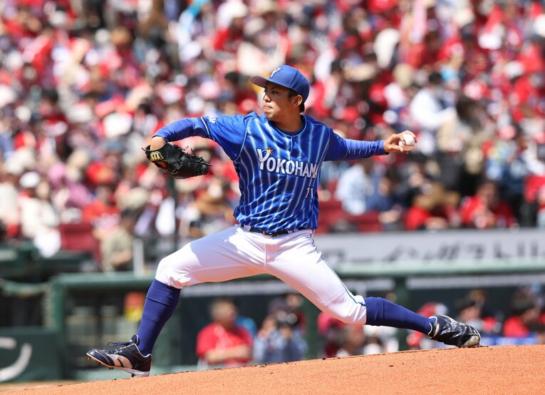 意識とフォームを変えた今季　©JIJI PRESS