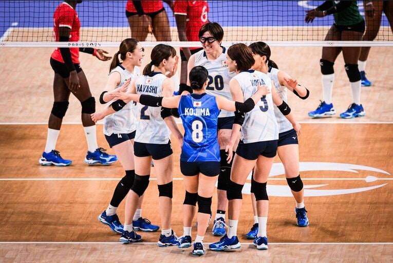 パリ五輪予選ラウンド・ケニア戦　©︎Volleyball World