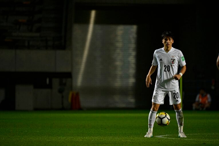 今回が初招集となった中谷進之介　©JMPA