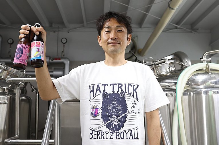 ディレイラブリューワークス代表の山崎昌宣さん。セレッソ大阪との関係性を明かしてくれた ／ photograph by Masashi Hara