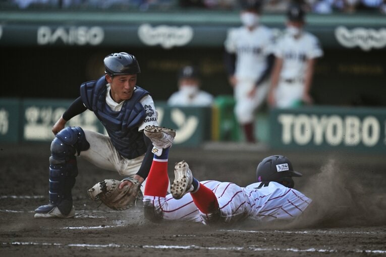 9回表、勝ち越しの走者が生還 ©Hideki Sugiyama