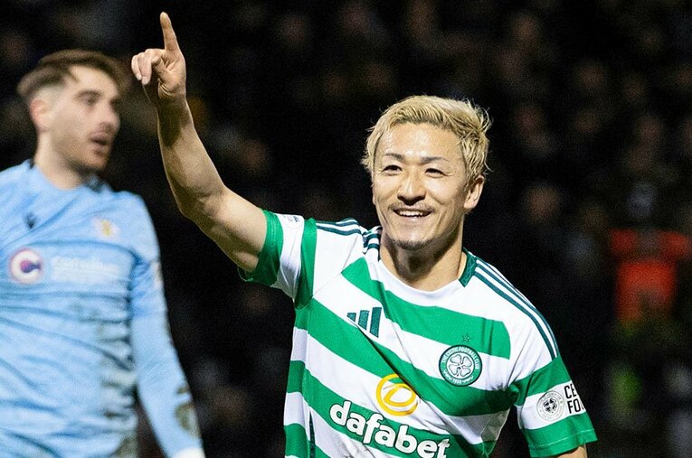 セルティックでゴールを量産している前田大然。英国人記者に本音で評価してもらった ／ photograph by Alan Harvey - SNS Group/Getty Images