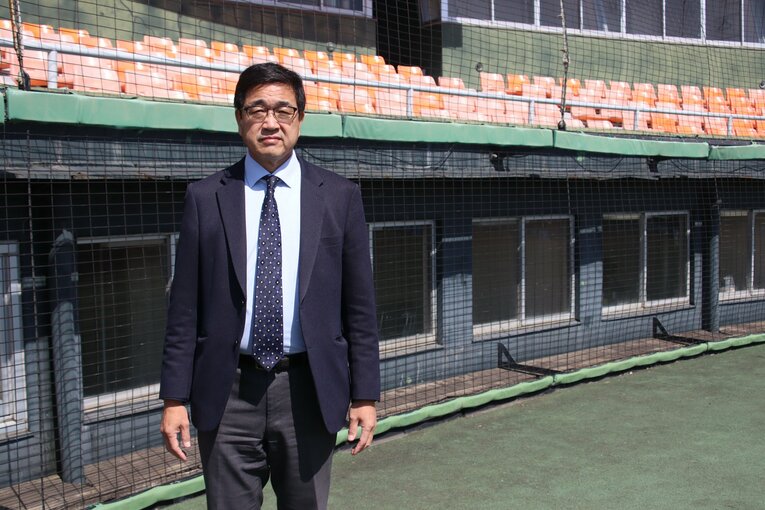 同大会を主催する小薗氏　©Kou Hiroo