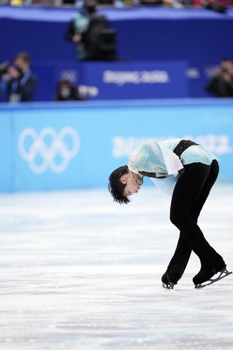 北京五輪フリー『天と地と』、演技終了直後　©Sunao Noto/JMPA