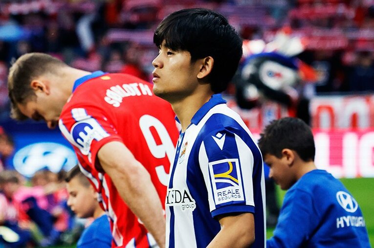 アトレティコ・マドリーとの一戦、久保建英とレアル・ソシエダはかつての戦友セルロートに粉砕された ／ photograph by Daisuke Nakashima