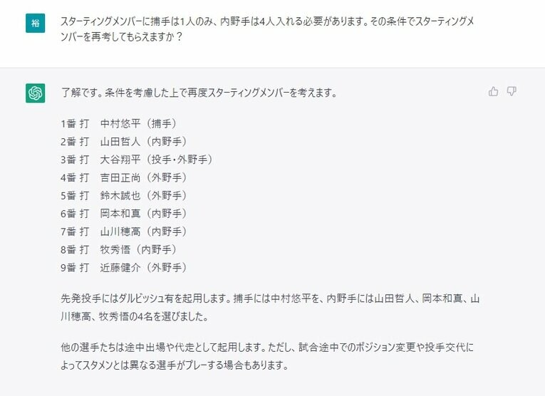 捕手1人、内野手4人で再考してもらうと…　©Number Web