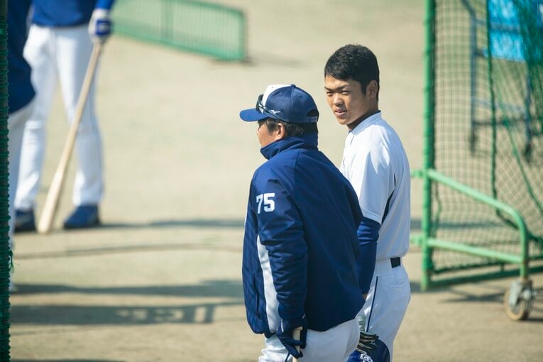 2019年3月、1年目の根尾　©Kiichi Matsumoto