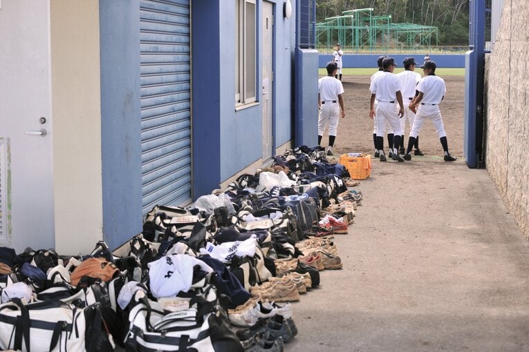 沖縄尚学の練習風景（2009年撮影）　©︎Takuya Sugiyama