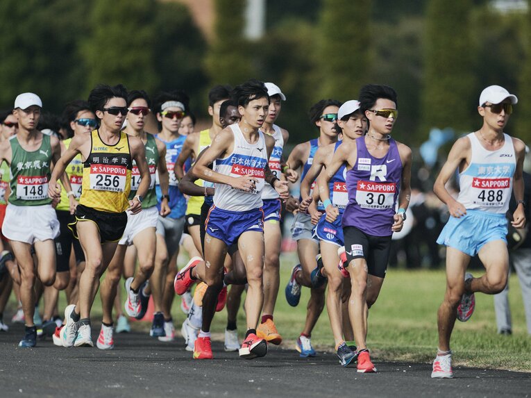 予選会での日体大　©Yuki Suenaga