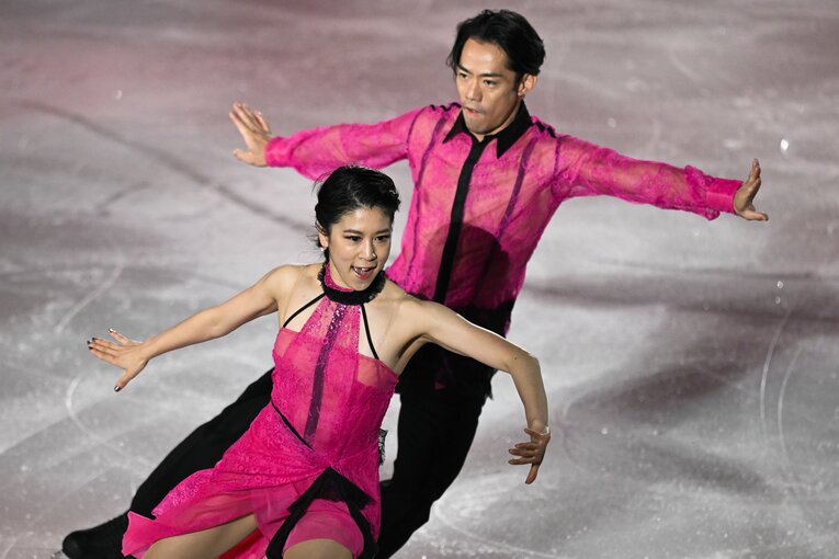 アンコールに応えて、昨季のリズムダンス（RD）曲「ソーラン節＆琴」も披露　©Asami Enomoto