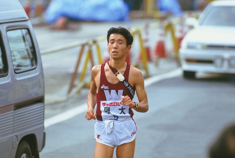 【黄金時代の早稲田大学】1994年大会の櫛部静二　©BUNGEISHUNJU