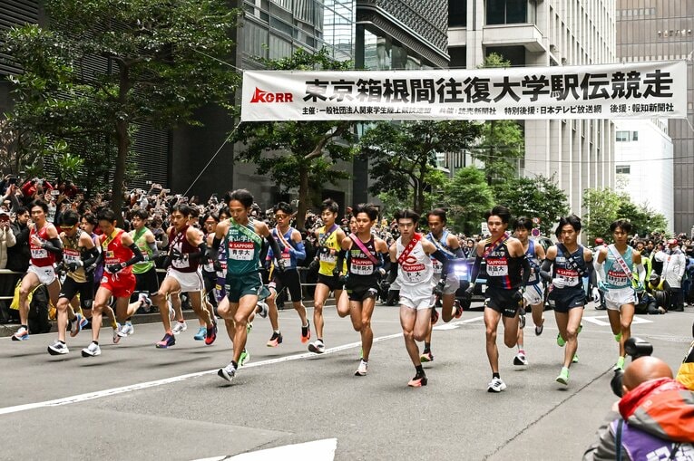 中央大は藤田大智（3年）、青学大は小河原陽琉（2年）が1区に置かれた ©Nanae Suzuki