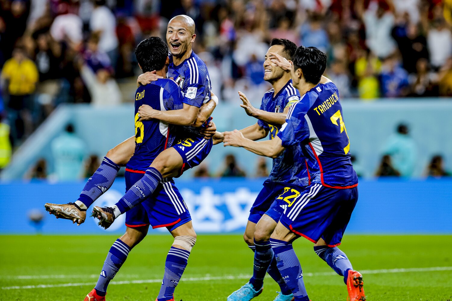 クロアチア戦でゴールを決めた前田大然 ©︎Kiichi Matsumoto/JMPA